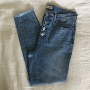 Madewell 9” High-Rise Button Front Jeans